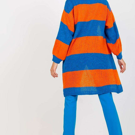 Colorful Oversized Striped Knit Cardigan - Très Elite