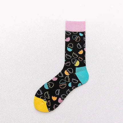 Colorful Tongue Graphic Skateboard Socks for Women - Stylish Fun Addition - Très Elite