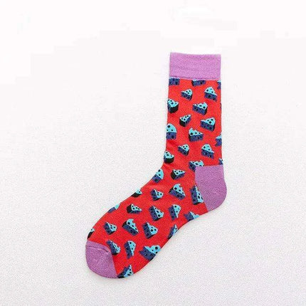 Colorful Tongue Graphic Skateboard Socks for Women - Stylish Fun Addition - Très Elite