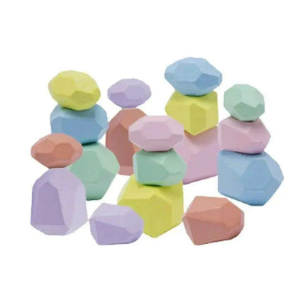 Colorful Wooden Building Blocks Kit for Creative Learning and Logical Development - Très Elite