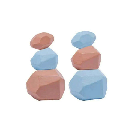 Colorful Wooden Building Blocks Kit for Creative Learning and Logical Development - Très Elite