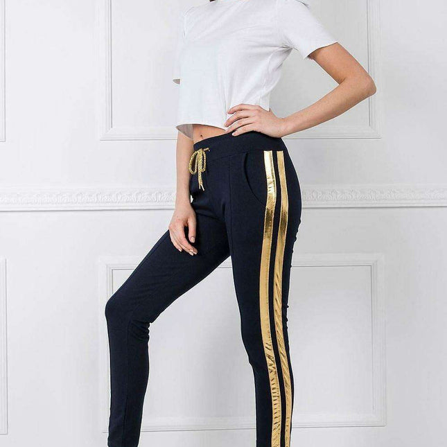 Comfortable Striped Lounge Pants with Handy Pockets - Très Elite