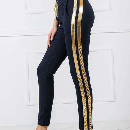 Comfortable Striped Lounge Pants with Handy Pockets - Très Elite