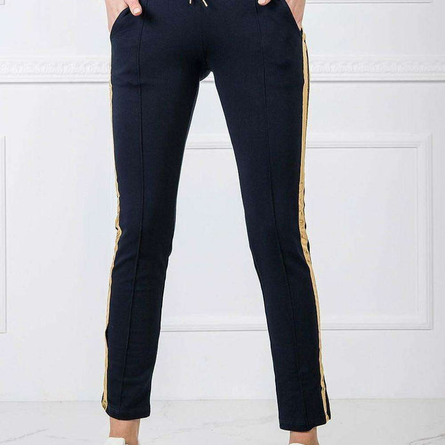 Comfortable Striped Lounge Pants with Handy Pockets - Très Elite