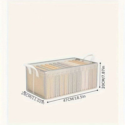 Compact Multi-Tier Clothing Storage Organizer - Washable and Foldable for Pants & Tees - Très Elite