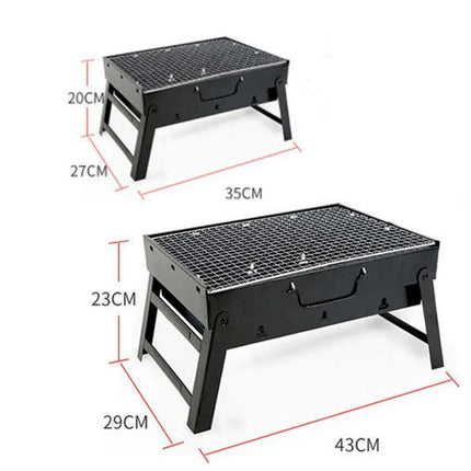 Compact Travel BBQ Grill for Outdoor Cooking Adventures - Très Elite