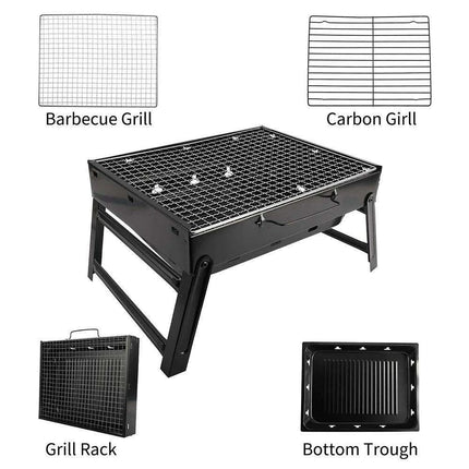 Compact Travel BBQ Grill for Outdoor Cooking Adventures - Très Elite