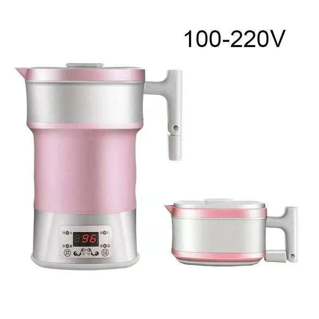 Compact Travel Electric Kettle: Foldable Silicone Design with Adjustable Voltage for Quick Boiling - Très Elite