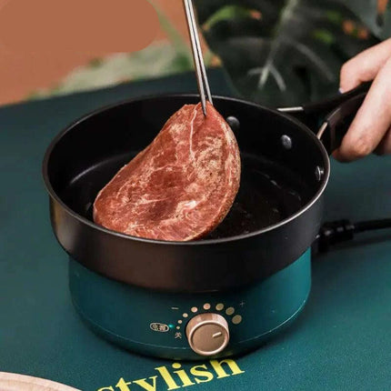 Compact Travel Multicooker: Foldable 110V/220V Cooking System for Frying, Steaming, and More - Très Elite