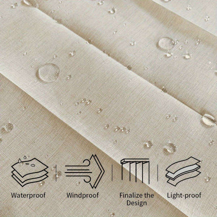 Compact Waterproof Folding Shower Curtain for Stylish Wet and Dry Separation - Très Elite