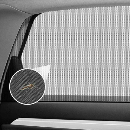 Complete 4-Piece Baby Car Window Shade Set with Mosquito Protection for Ultimate Comfort - Très Elite