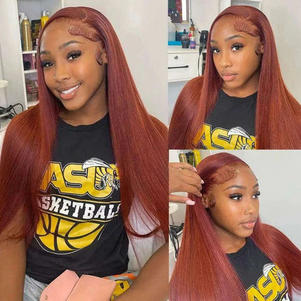 Confidence Boost Chestnut Brown 13x4 Lace Front Wig - Effortless Elegance and Style - Très Elite