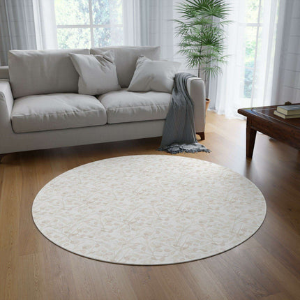 Contemporary Elegance Chenille Floral Area Rug for Modern Living Spaces