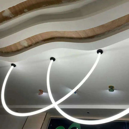 Contemporary Elegance: Stylish LED Chandelier for Modern Interiors..