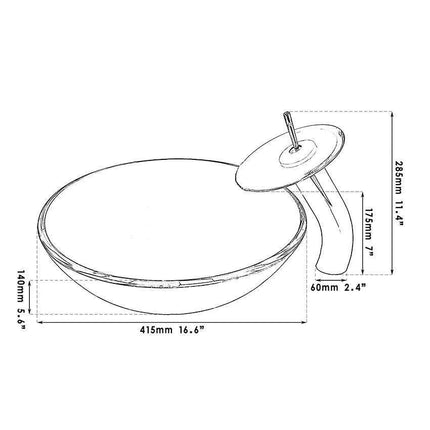 Contemporary European Glass Sink and Faucet Ensemble - A Luxurious Bathroom Statement - Très Elite