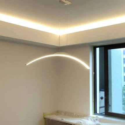 Contemporary Italian Adjustable Pendant Light - Customizable Lighting with Durable Aluminum and Flexible Silica Gel..