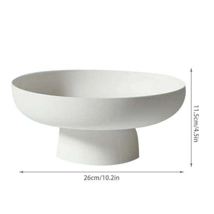 Contemporary Round Fruit Basket with Innovative Drainage for a Modern Kitchen - Très Elite