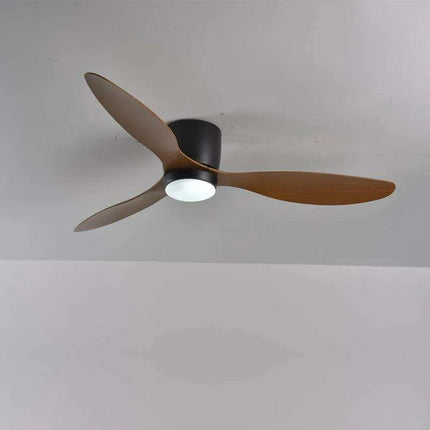Contemporary White Ceiling Fan with LED Illumination, Remote Control, and Adjustable Diameters - 42/52 Inches..