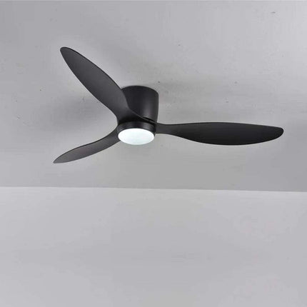 Contemporary White Ceiling Fan with LED Illumination, Remote Control, and Adjustable Diameters - 42/52 Inches..