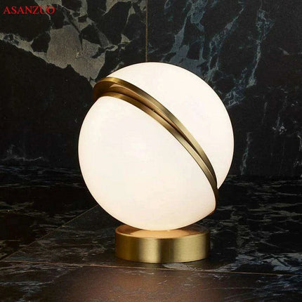 Contemporary White Sphere Table Lamp - Stylish Dual-Light Fixture for Home and Hospitality Spaces - Très Elite