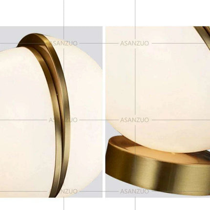 Contemporary White Sphere Table Lamp - Stylish Dual-Light Fixture for Home and Hospitality Spaces - Très Elite