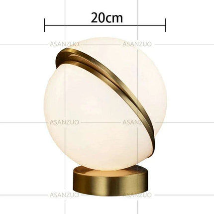 Contemporary White Sphere Table Lamp - Stylish Dual-Light Fixture for Home and Hospitality Spaces - Très Elite