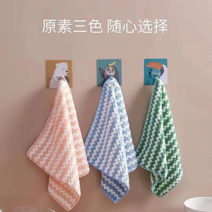 Coral Fleece Kitchen Cleaning Cloths - Super Absorbent Dishwashing Rags for Effortless Cleaning - Très Elite