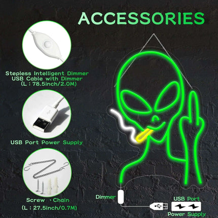 Cosmic Vibe LED Neon Light: Adjustable Brightness for Stylish Home and Party Ambiance - Très Elite