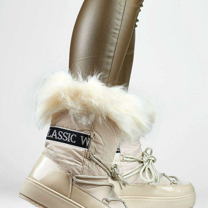 Cosy Faux Fur-Lined Winter Boots - Très Elite