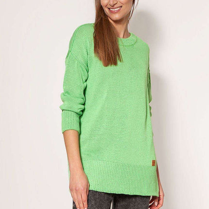 Cosy Thigh-Length Knit Jumper - Très Elite