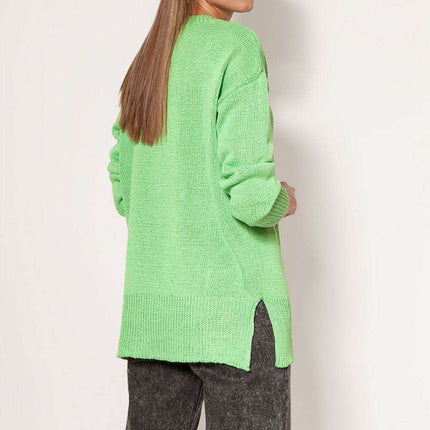 Cosy Thigh-Length Knit Jumper - Très Elite
