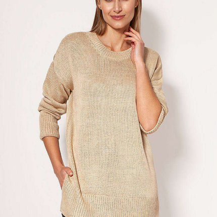Cosy Thigh-Length Knit Jumper - Très Elite