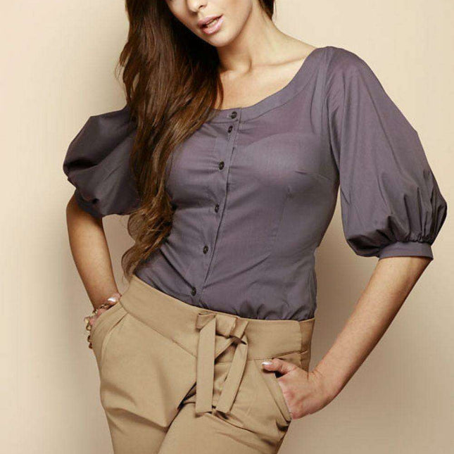 Cotton Blend Short Sleeve Shirt - Stylish Comfort for Every Occasion