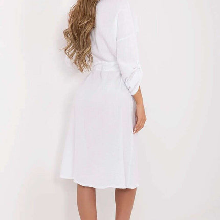 Cotton Midi Shirt Dress Breathable Summer Style Everyday - Très Elite