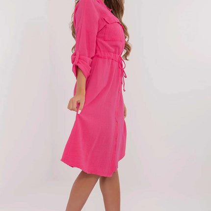 Cotton Midi Shirt Dress Breathable Summer Style Everyday - Très Elite