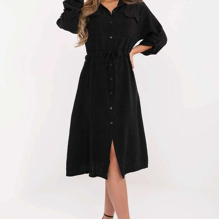 Cotton Midi Shirt Dress Breathable Summer Style Everyday - Très Elite