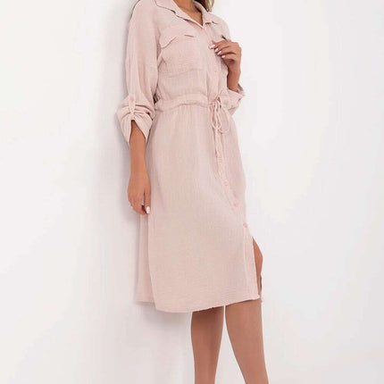 Cotton Midi Shirt Dress Breathable Summer Style Everyday - Très Elite