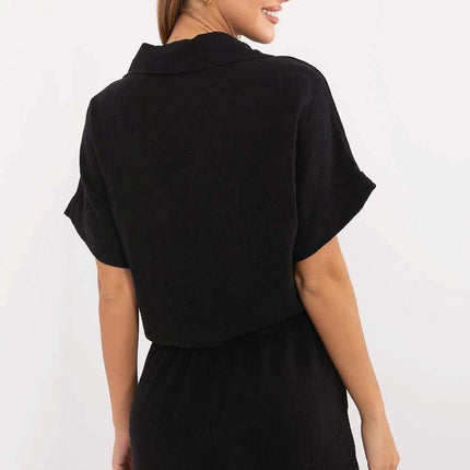 Cotton Muslin Short Sleeve Shirt Model 213865 For Women - Très Elite