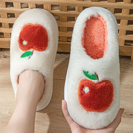 Cotton Slippers For Women Autumn And Winter Indoor Warm And Cute Home Slippers Non-slip Fuzzy Plush Shoes - Très Elite