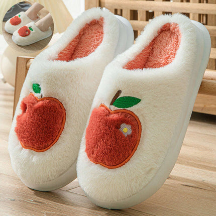 Cotton Slippers For Women Autumn And Winter Indoor Warm And Cute Home Slippers Non-slip Fuzzy Plush Shoes - Très Elite