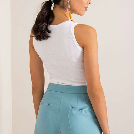 Cotton Summer Sleeveless T-Shirt - Plus Size - Très Elite