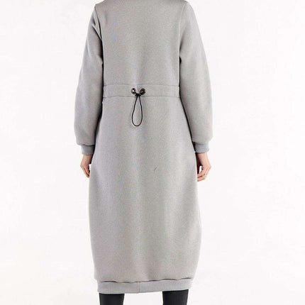 Cozy Adjustable Waist Zip Hoodie with Pockets - Très Elite