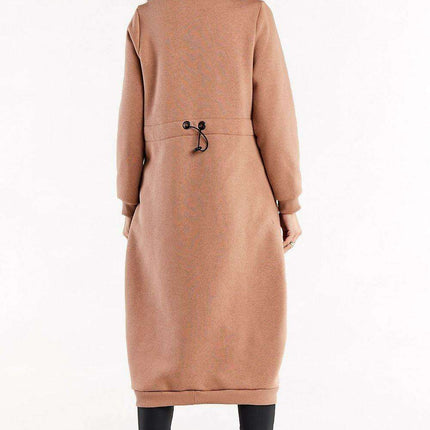 Cozy Adjustable Waist Zip Hoodie with Pockets - Très Elite