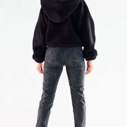 Cozy Autumn Hooded Jacket with Stylish Ribbed Hem - Très Elite
