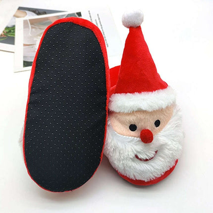 Cozy Cartoon Santa and Elk Home Slippers - Très Elite
