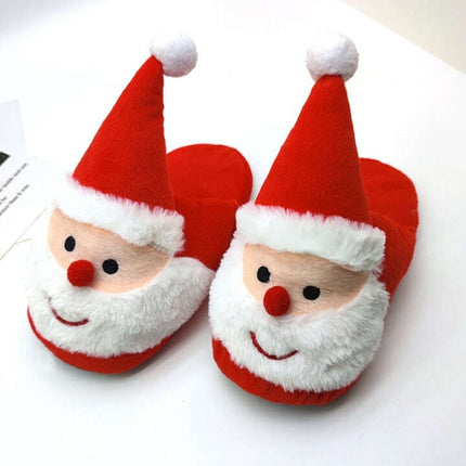 Cozy Cartoon Santa and Elk Home Slippers - Très Elite