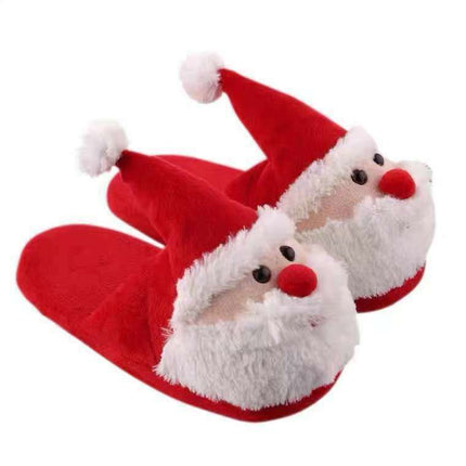 Cozy Cartoon Santa and Elk Home Slippers - Très Elite