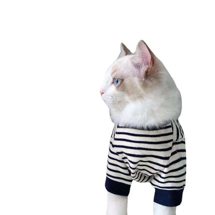 Cozy Cat & Pup Striped Winter Vest - Très Elite