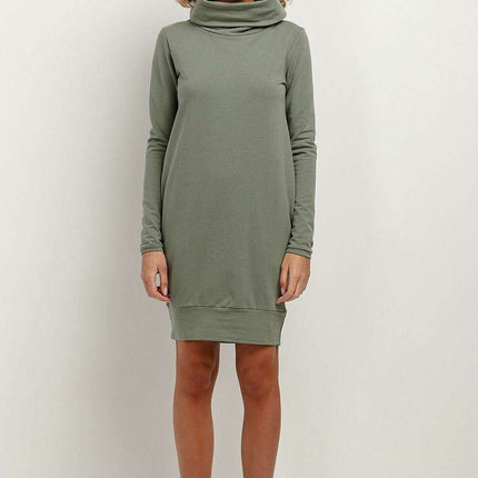 Cozy Chic Chimney Neck Midi Dress - Très Elite