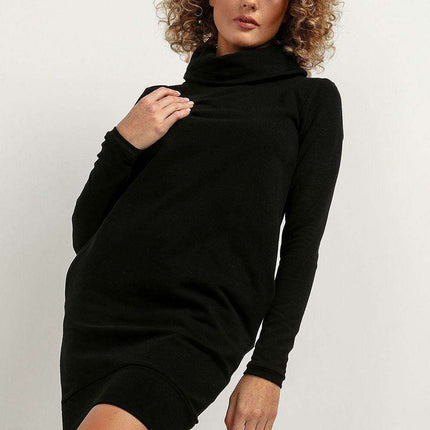 Cozy Chic Chimney Neck Midi Dress